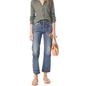 Citizens of Humanity Gia High Rise Ankle Straight Leg Jeans